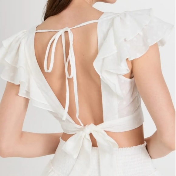 MINKPINK - Whitewash Miniskirt & Crop Top, 2 pices, XS - Picture 9 of 16